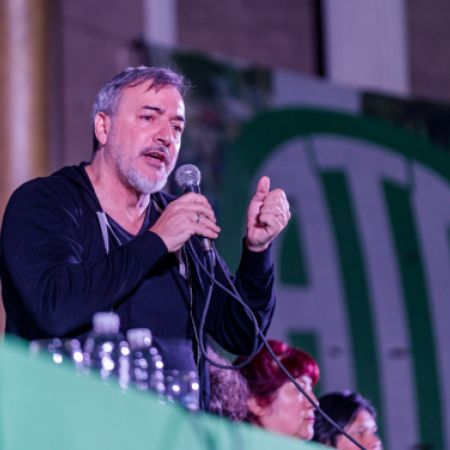 Rodolfo Aguiar, secretario general de ATE, advirtió a Javier Milei: “Si esto es una guerra, nos vamos a enfrentar”