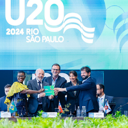 Presidente de Brasil expresa en marco de U20 que no habrá paz en las ciudades "si no hay paz en el mundo"